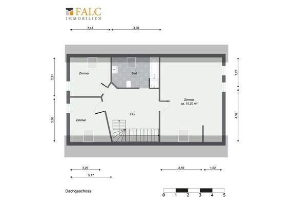 Grundriss DG Wohnung oben