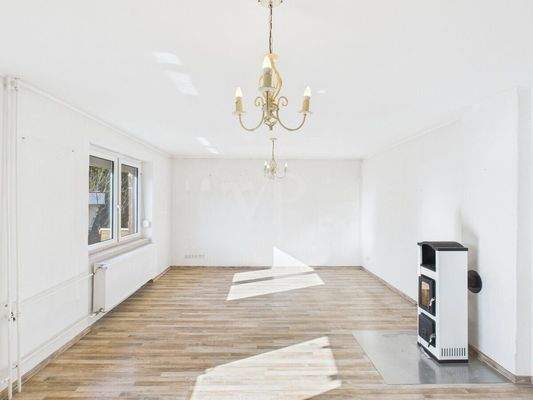 Wohnzimmer EG mit Kamin