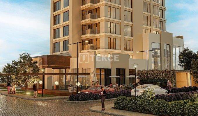 Apartments in a Secure Complex with Sea View in Ataşehir