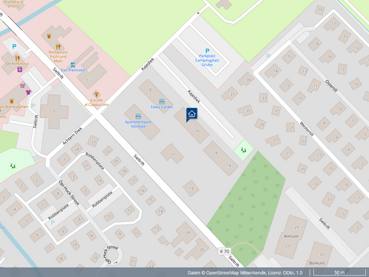 sonnige Südwest-Ausrichtung