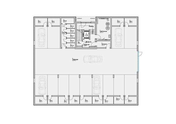 TG-Stellplätze mit Kellerräumen