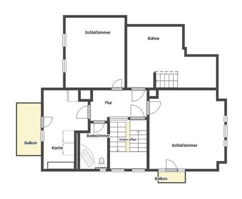 Grundriss Skizze 2. OG