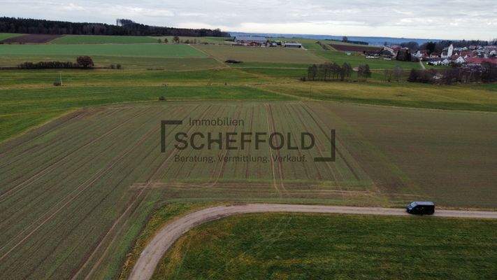 Ackerfläche Luftbildaufnahme