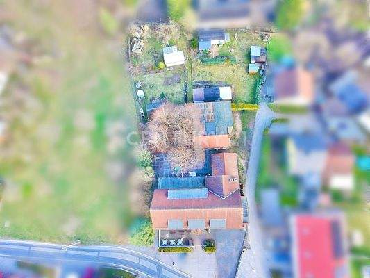 Draufsicht Haus & Baugrundstück