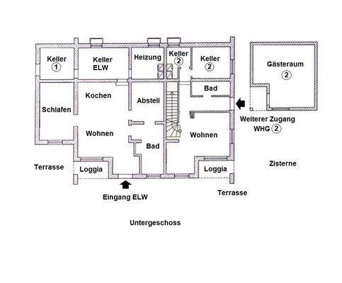 Grundriss Untergeschoss