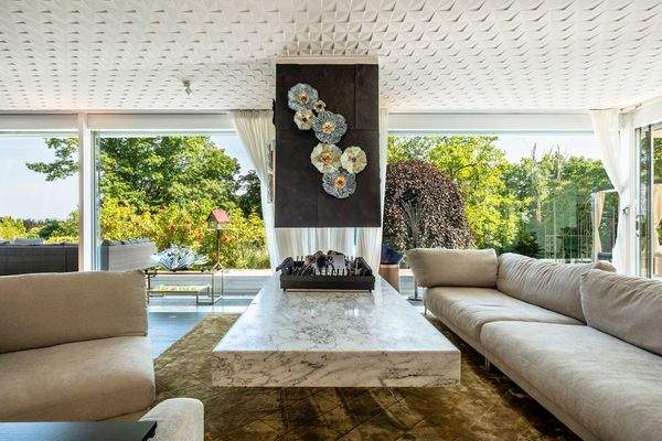 offener Kamin Wohnbereich