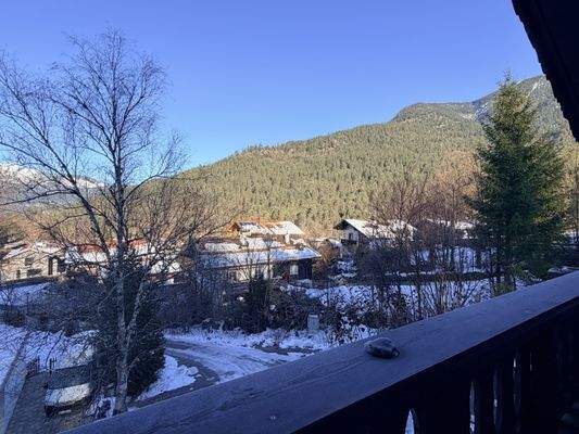 Ausblick vom Nordbalkon (Dachgeschoss)