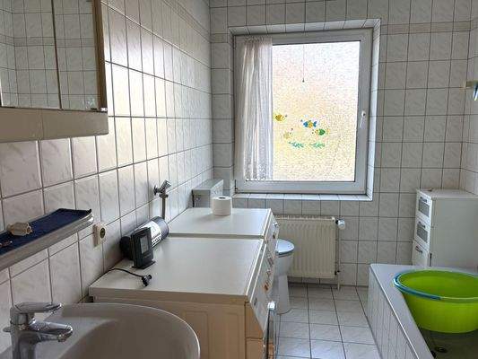 Platz für Waschmaschine und Trockner