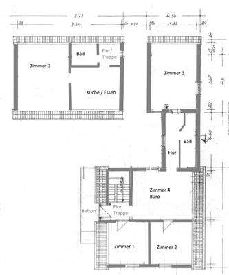 Grundrisss OG + Anbau + OG HH