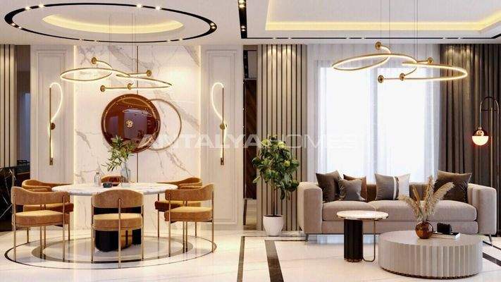 4-Bedroom Triplex House with Pool and Garden in Belek