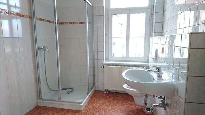 Blick ins Tageslichtbad