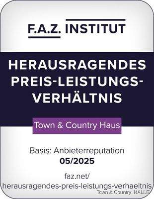 FAZ-Siegel_Herausragendes PLV_2025_Town & Country Haus