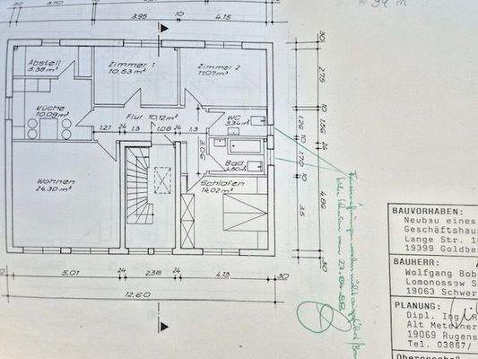 Grundriss Obergeschoss