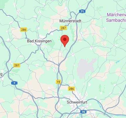 Optimale Lage zwischen Schweinfurt &amp; Bad Kissingen