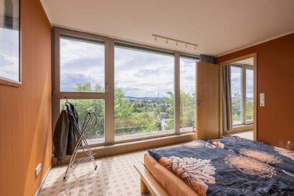 Schlafzimmer mit Ausblick
