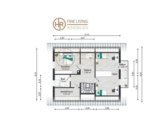 Grundriss Dachgeschoss