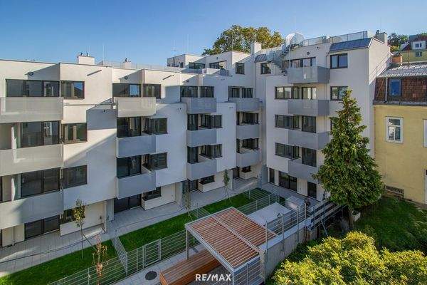 Innenhofseitige Hausansicht