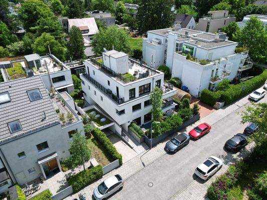 Haus aus der Vogelperspektive