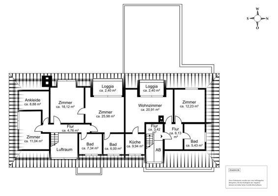 Obergeschoss inklusive Einliegerwohnung rechts