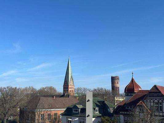 Ausblick auf die Wahrzeichen von Lüneburg