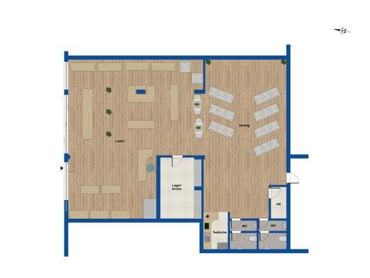 Grundriss Ladenlokal