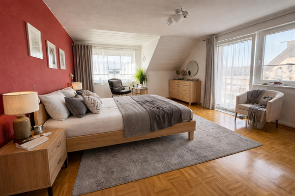 Schlafzimmer - Einrichtungsbeispiel (KI-generiert)