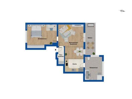 Grundriss - 2. Obergeschoss