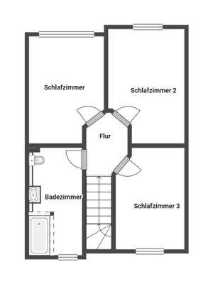 Grundriss Skizze 1.OG