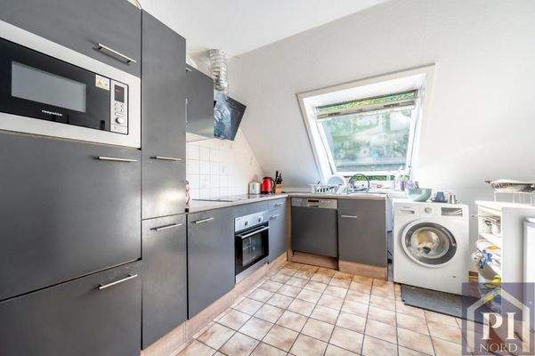 Einbauküche im Dachgeschoss