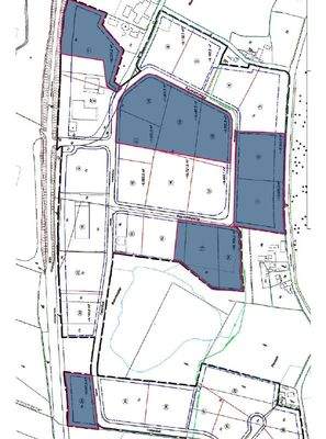 Lageplan der verfügbaren Grundstücke