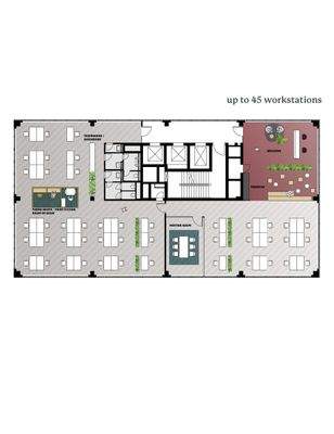 Beispielgrundriss 7. bis 11.OG