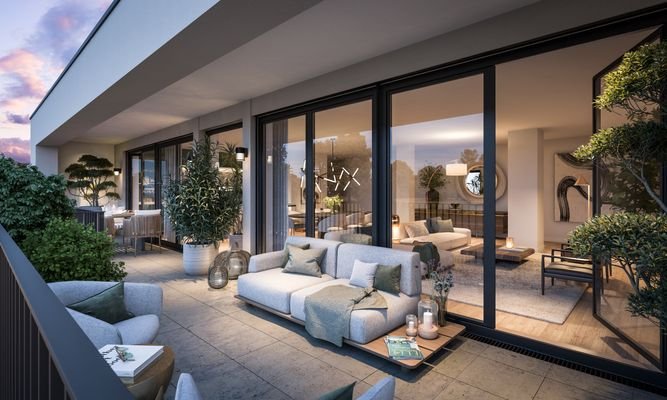 Visualisierung Penthouse Terrasse