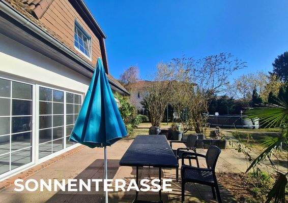 Südterrasse am Wohnzimmer