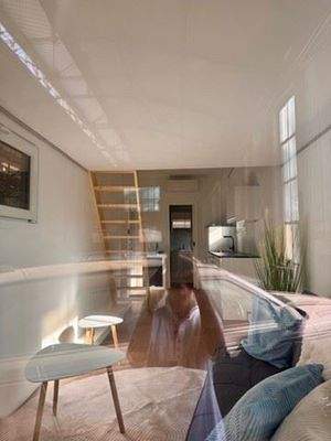 Blick Wohnen Richtung Küche