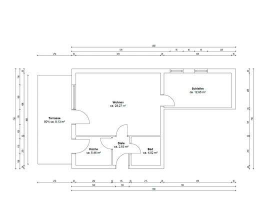 Grundriss der Wohnung