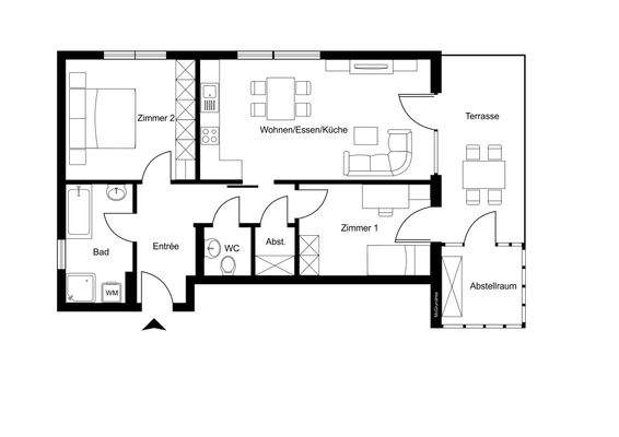 Grundriss ohne Maßstab
