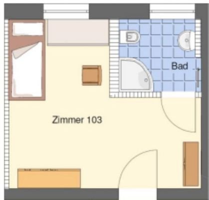 Grundriss Zimmer 103