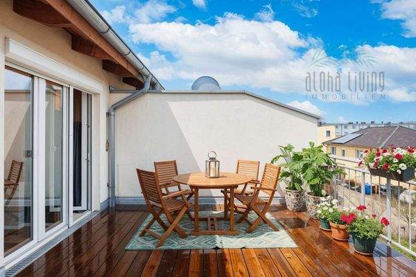 Dachterrasse - Visualisierung Einrichtungsidee