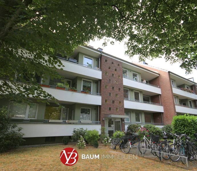 Renovierte 3-Zimmer-Wohnung im Hochparterre mit zwei Balkonen und Blick ins Grüne!