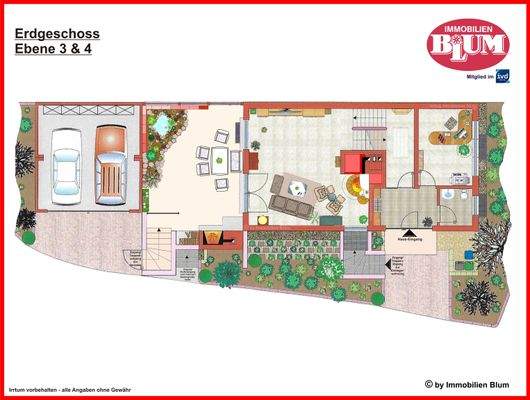 Ebene 3 und 4 Grundriss: Erdgeschoss
