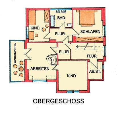 Grundriss Obergeschoss