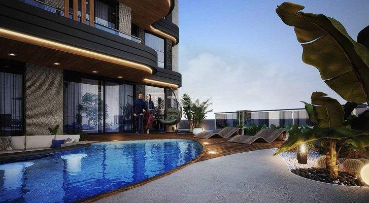 City View Detached Villa with Private Pool in Alanya Kargıcak