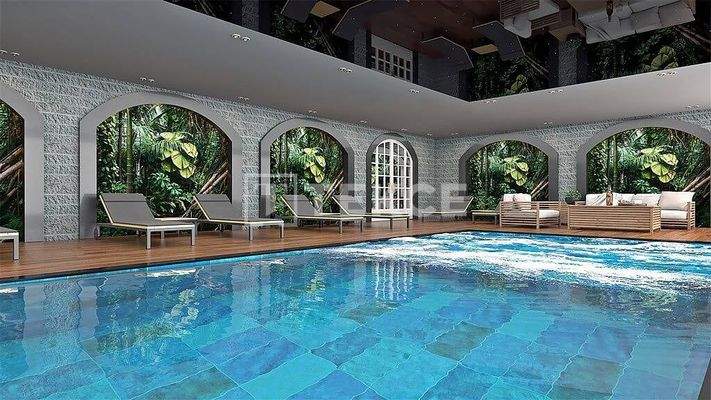 Flats with a Shared Pool Close to Social Amenities in Alanya