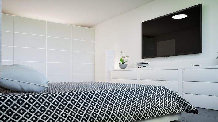 Schlafen (Wohnbeispiel, Visualisierung)