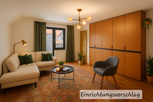 Einrichtungsvorschlag Wohnbereich DG