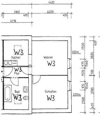 Grundriss der Wohnung WE03