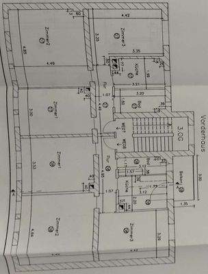 Grundriss Vorderhaus 3 OG
