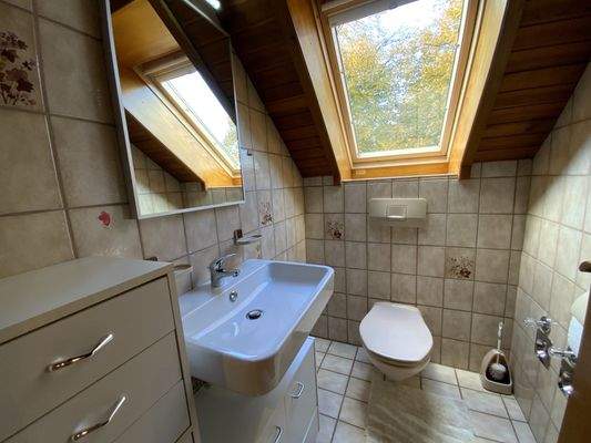 WC im Dachgeschoss