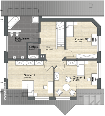 Grundriss Obergeschoss