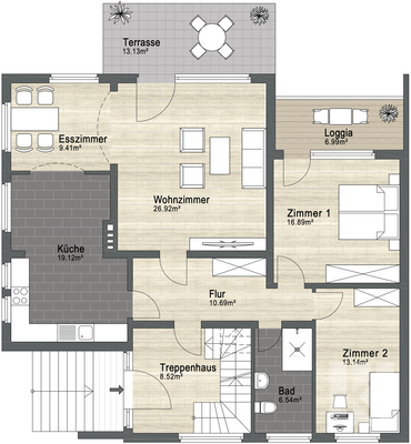 Grundriss Erdgeschoss